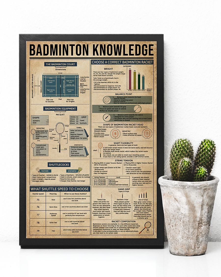Badminton Knowledge poster 3