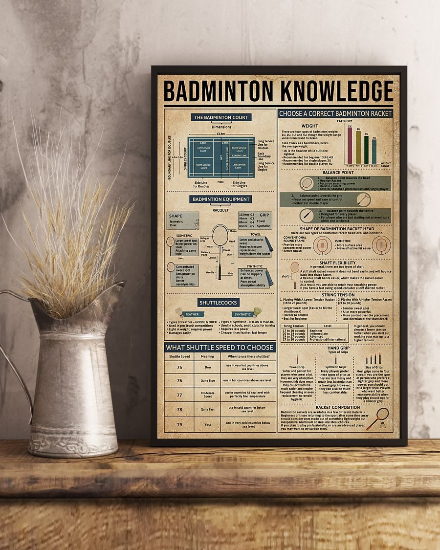 Badminton Knowledge poster 2