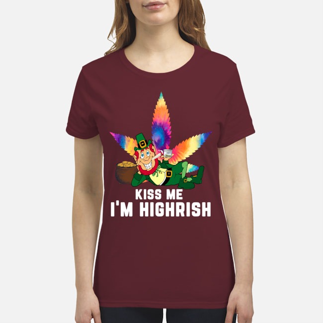 Leprechaun Kiss me I'm highrish shirt 4