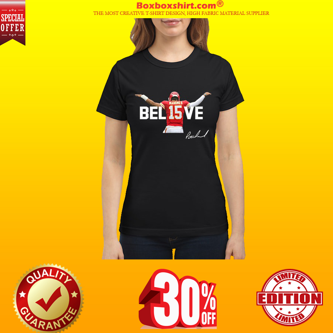 Mahomes Believe shirt 2
