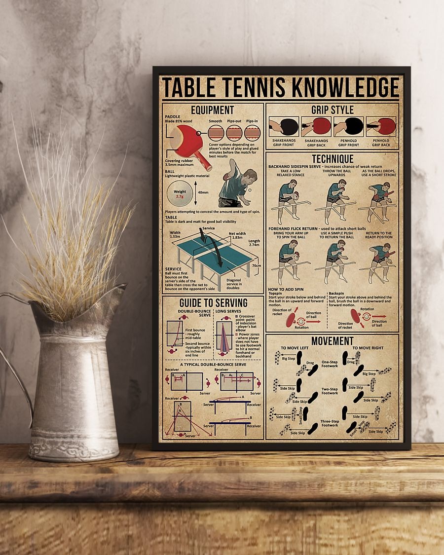 Table Tennis knowledge poster 2