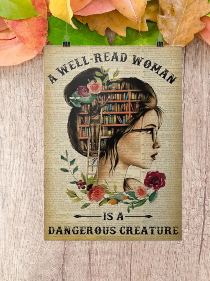 A well-read woman is a dangerous creature poster 4