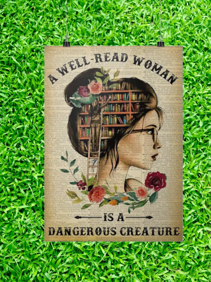 A well-read woman is a dangerous creature poster 3