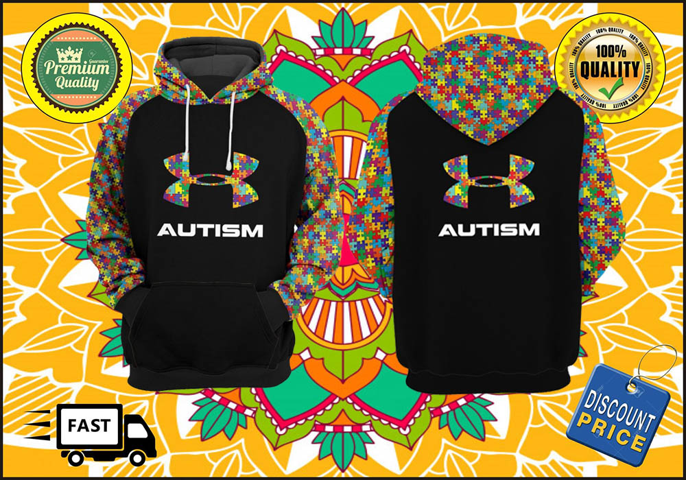 Autism under armour 3d hoodies