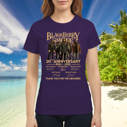 Blackberry smoke 20th anniversary 2000 2020 shirt 2