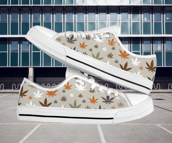 Cannabis Weed low top shoes 2
