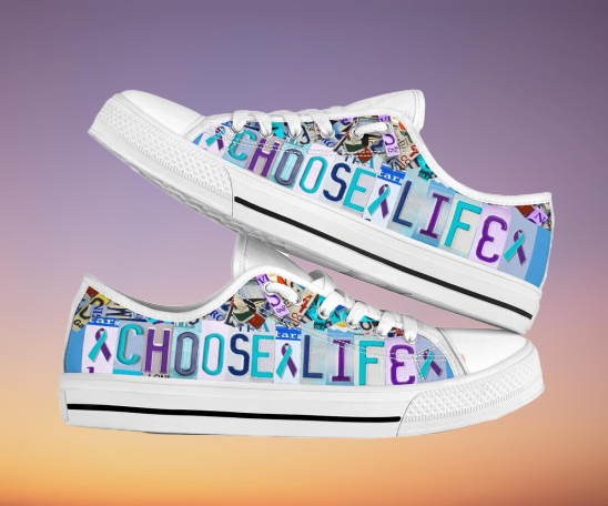Choose Life low top luxury shoes