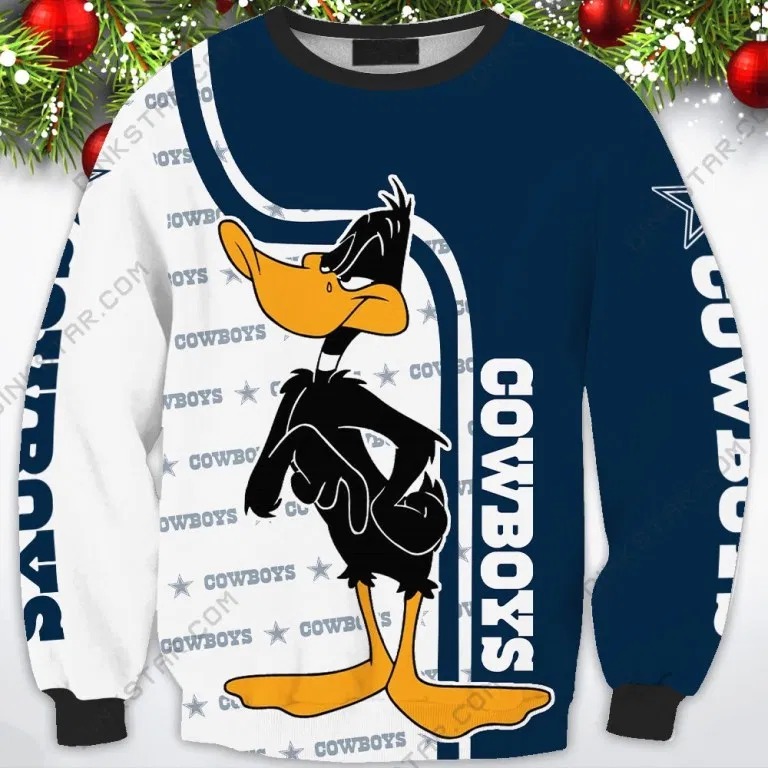 Dallas Cowboys Daffy Duck 3d over print hoodie 3