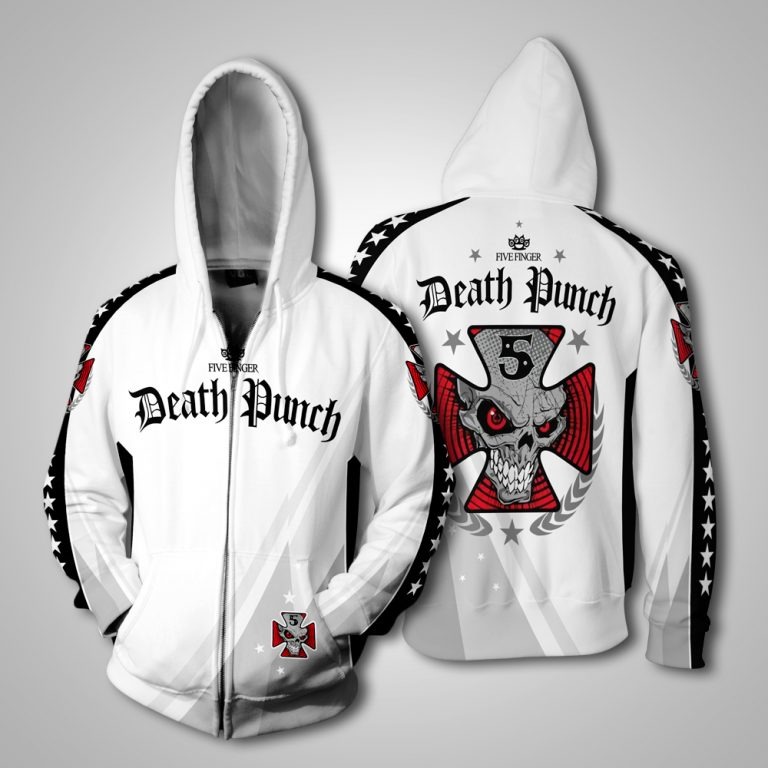 Five Finger Death Punch 3d zip hoodie