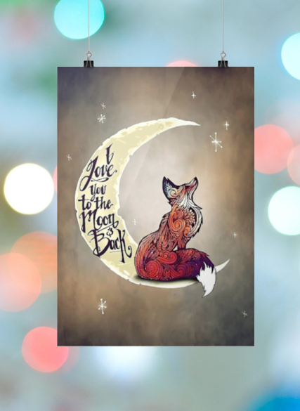 Fox i love you to the moon and back poster 2