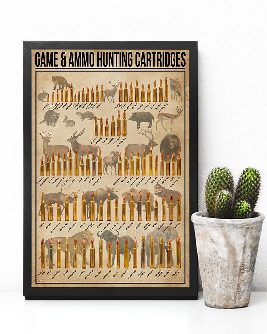 Game and Ammo hunting cartridges poster 3