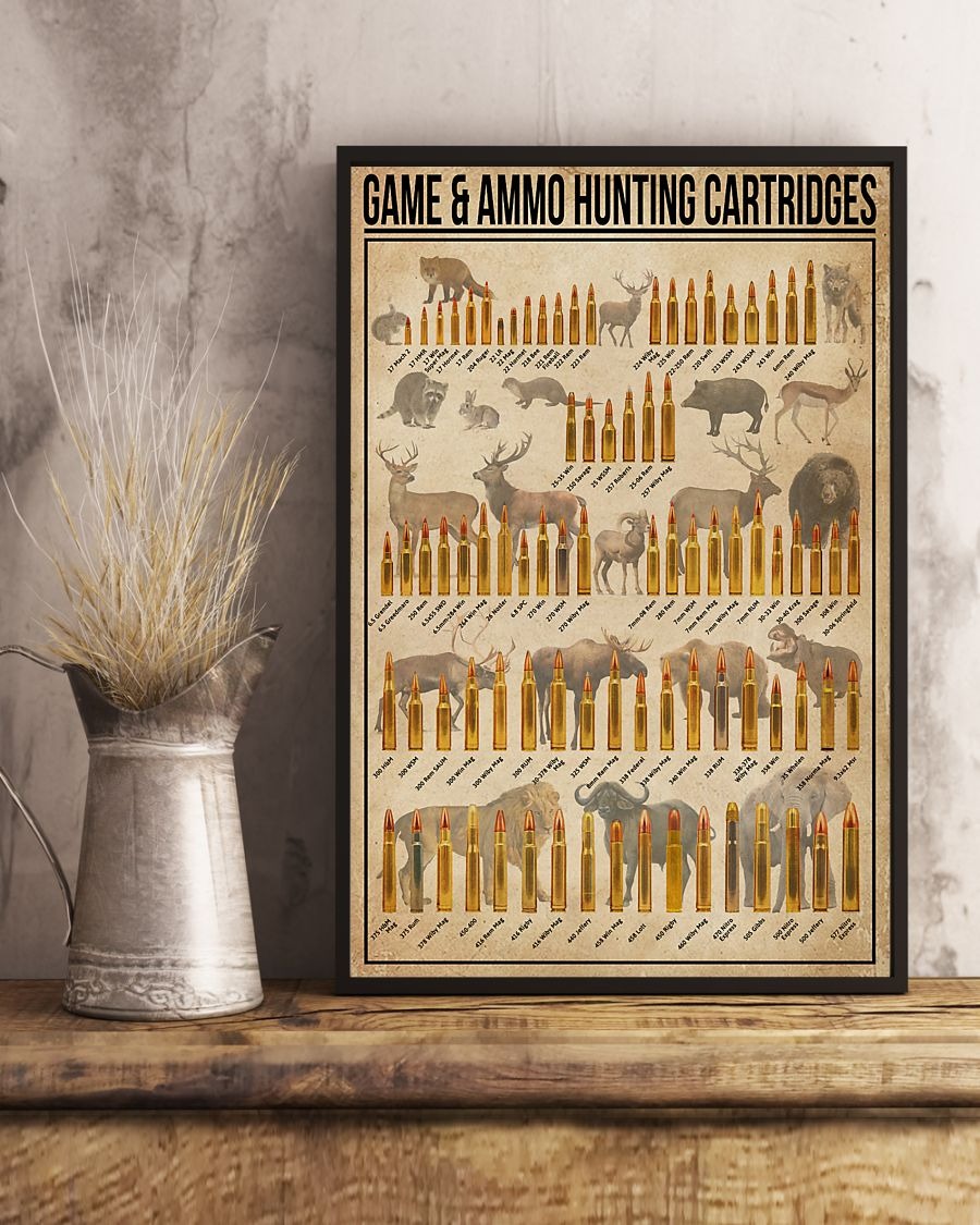 Game and Ammo hunting cartridges poster 2