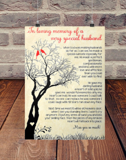In loving memory of a very special husband poster 2