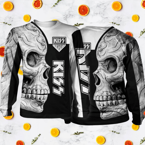 Kiss skull 3d hoodie 4