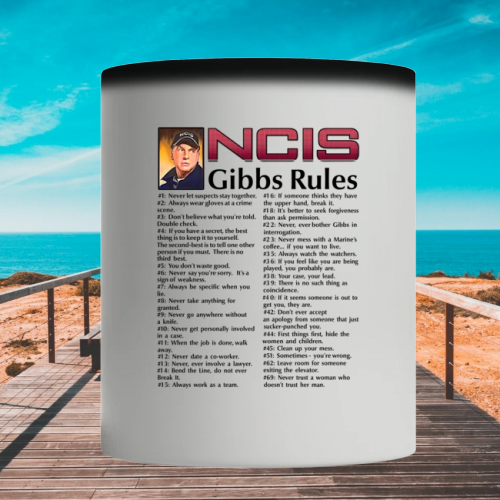 NCIS gibbs rules mug 4