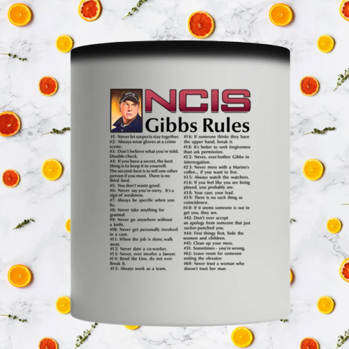 NCIS gibbs rules mug 3