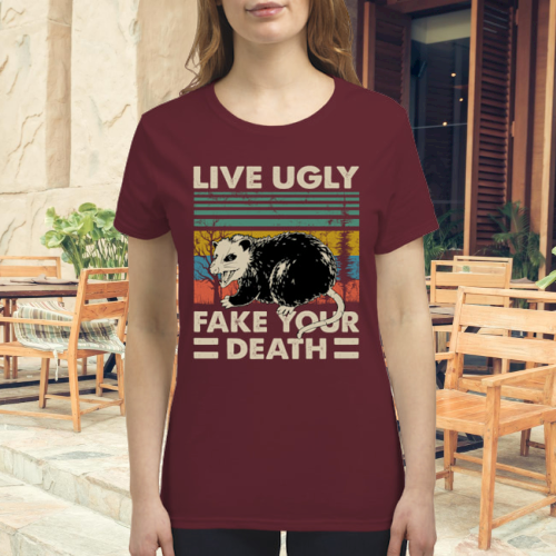 Opossum live ugly fake your death shirt 4