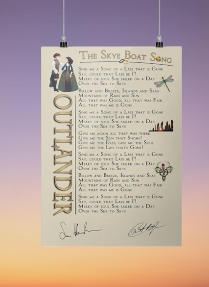 Outlander the skye boat song poster 2