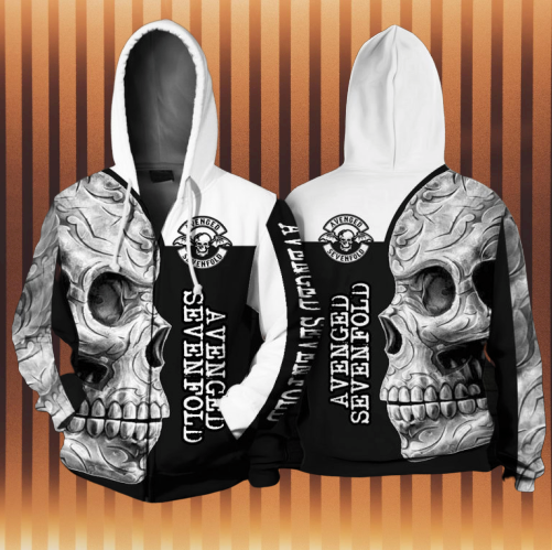 Skull Avenged Sevenfold 3d hoodie 3