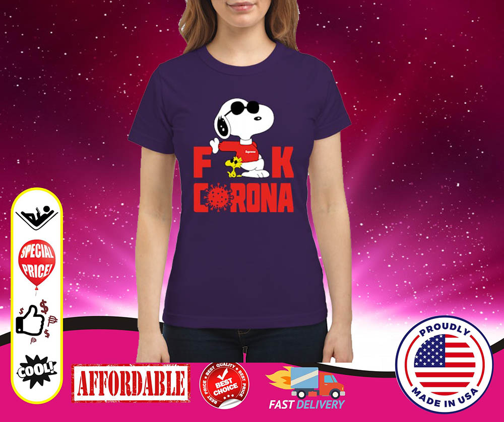 Snoopy fuck Corona classic shirt