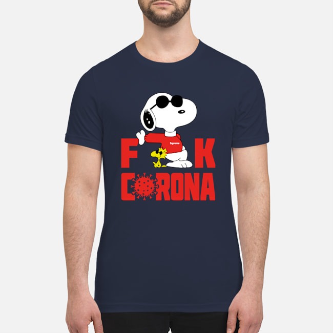Snoopy fuck Corona premium men's shirt