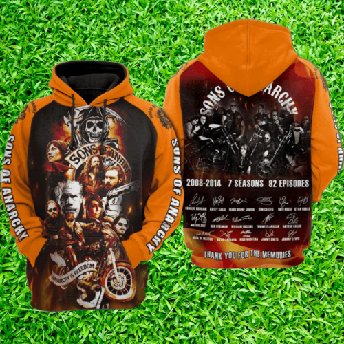 Son of anarchy 3d hoodie 4