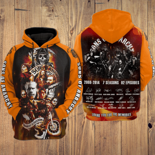 Son of anarchy 3d hoodie 2