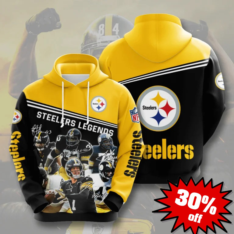 Steelers legends 3d hoodie 3