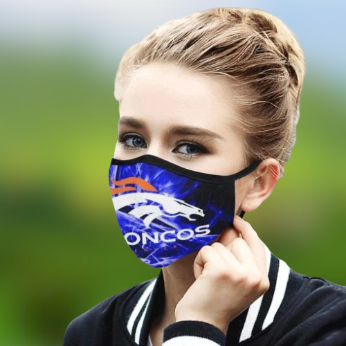 Denver Broncos cloth fabric face mask 2