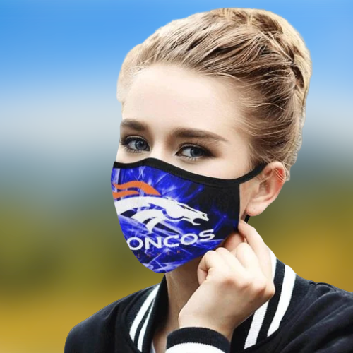 Denver Broncos cloth fabric face mask 4