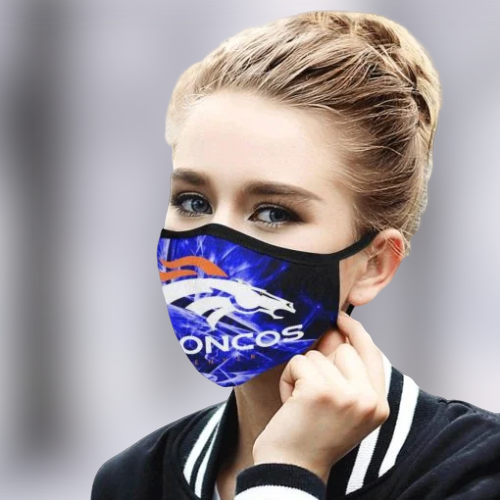 Denver Broncos cloth fabric face mask 3