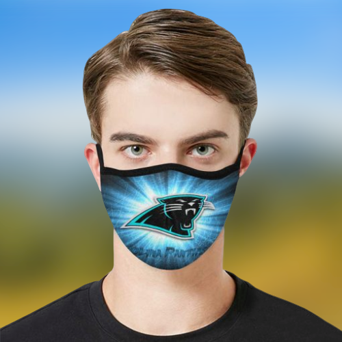 Carolina Panthers fabric face mask 3