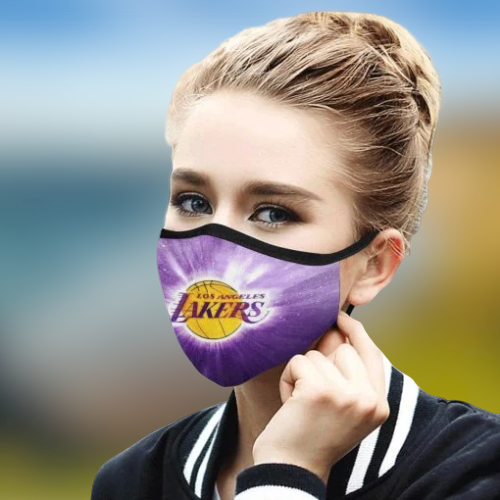 Los angeles lakers cloth fabric face mask 2