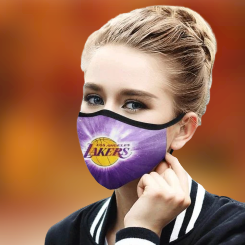 Los angeles lakers cloth fabric face mask 3