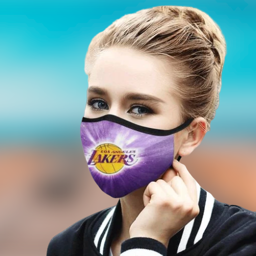 Los angeles lakers cloth fabric face mask 4