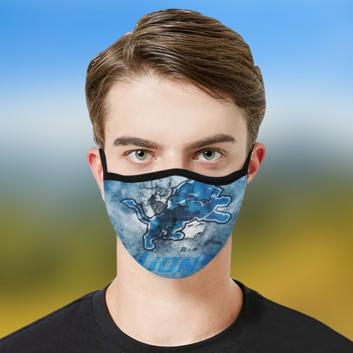 Detroit Lions fabric face mask 2