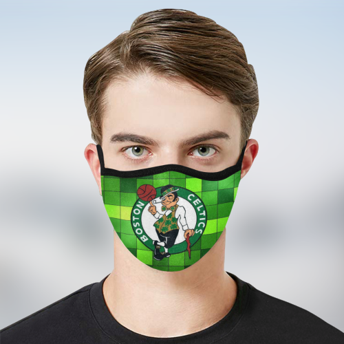 Boston Celtics fabric face mask 2