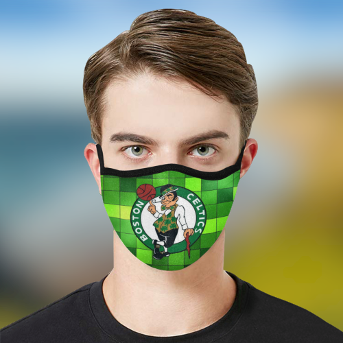 Boston Celtics fabric face mask 3