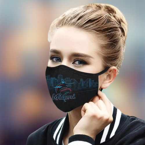 Miami Marlins cloth face mask 1