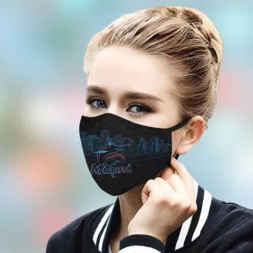 Miami Marlins cloth face mask 2