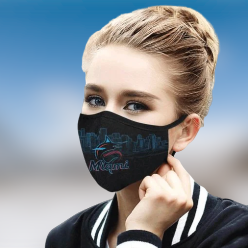 Miami Marlins cloth face mask 3