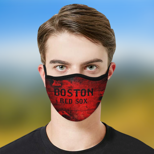 Boston Red Sox fabric face mask 4
