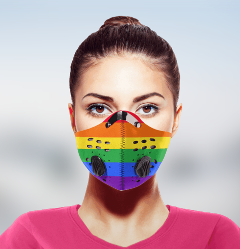 LGBT flag Fod Face mask 3