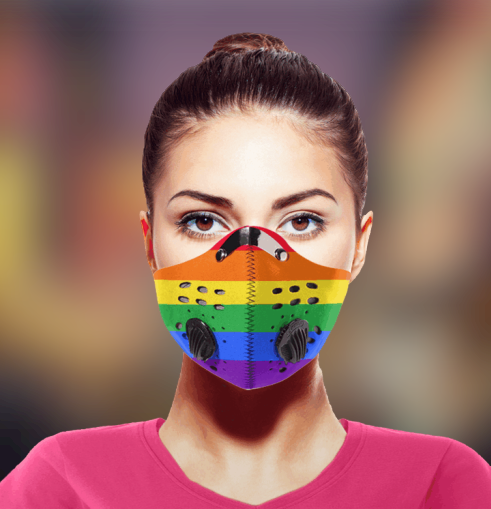 LGBT flag Fod Face mask 4