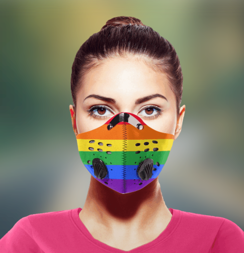 LGBT flag Fod Face mask 2
