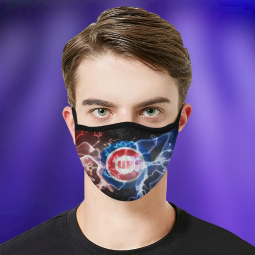 Chicago Cubs fabric face mask 2
