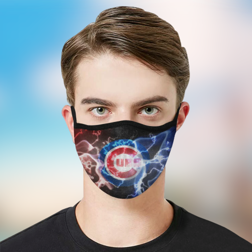 Chicago Cubs fabric face mask 3