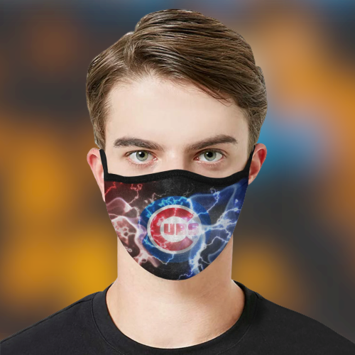 Chicago Cubs fabric face mask 4