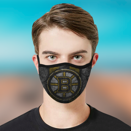 Boston Bruins hockey cloth fabric face mask 4