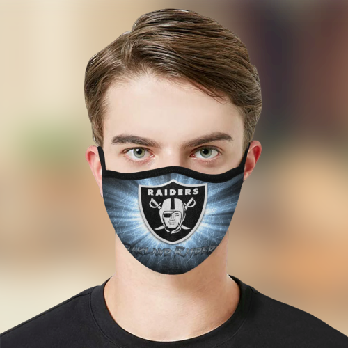 Oakland Raiders cloth fabric face mask 4